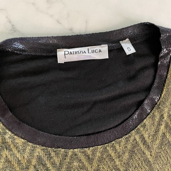 Patrizia Luca Sleek Knit Long Sleeve Top Zipper flare sides - NWT - Picture 11 of 14